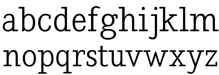 Nadia Serif Normal Font LOWERCASE