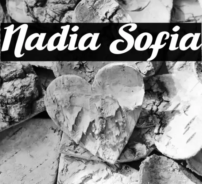Nadia Sofia Font examples