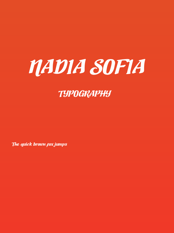 Nadia Sofia Poster