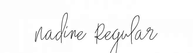 Nadine Regular  Frei Schriftart Herunterladen