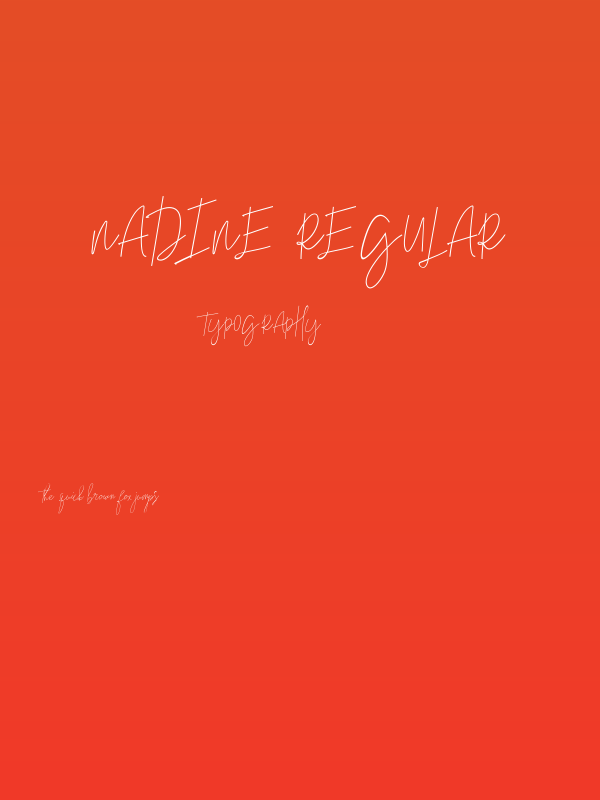 Nadine Regular Poster