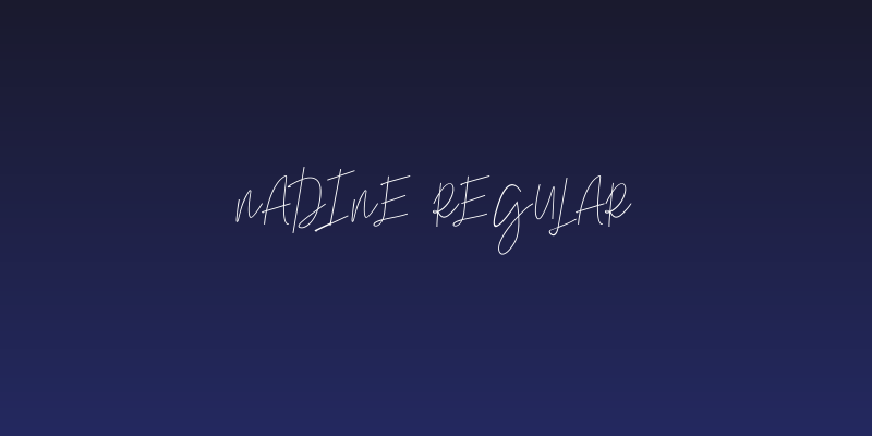 Nadine Regular Social Header
