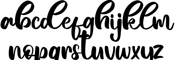 Nadine Sheila Font LOWERCASE