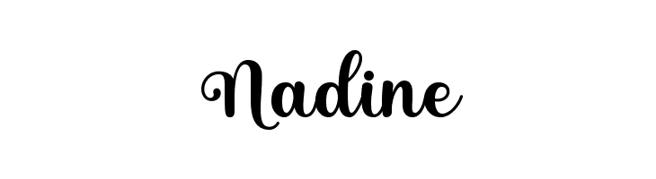 Nadine  नि: शुल्क फ़ॉन्ट्स डाउनलोड