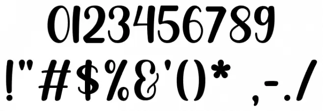 Nadine Font OTHER CHARS