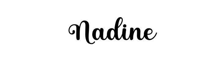 Nadine  font caratteri gratis