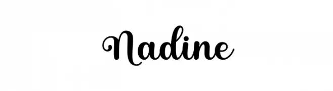 Nadine  Скачать бесплатные шрифты