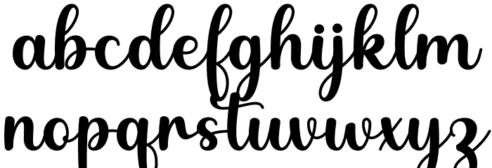 Nadine Font LOWERCASE