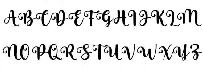 Nadine Schriftart Groß