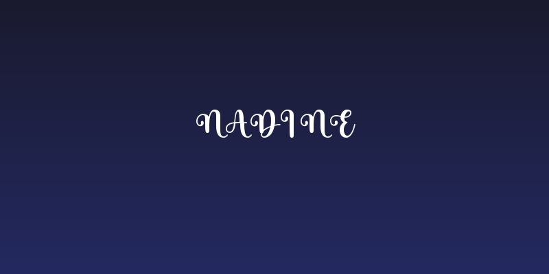 Nadine Social Header