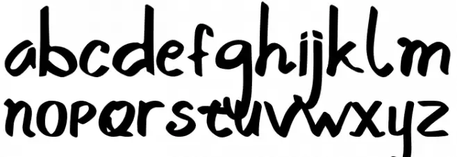 Nadiva Schriftart Kleinbuchstaben