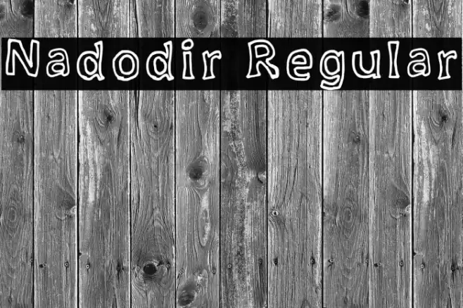 Nadodir Regular Font examples