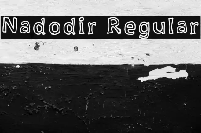 Nadodir Regular Font examples
