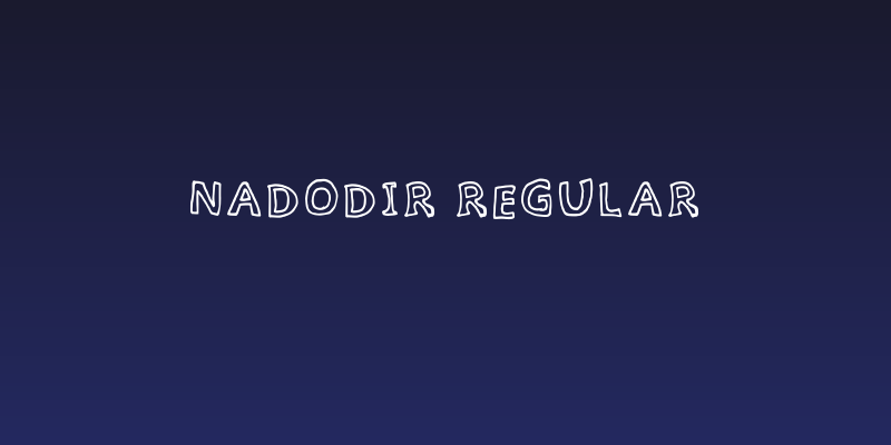 Nadodir Regular Social Header
