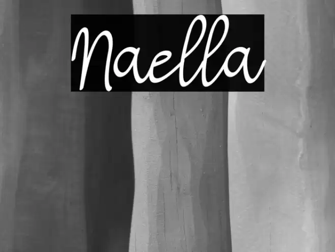 Naella Font examples