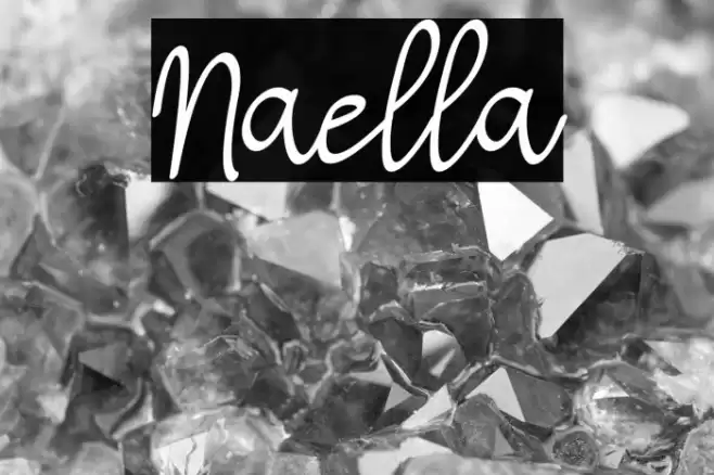 Naella Font examples
