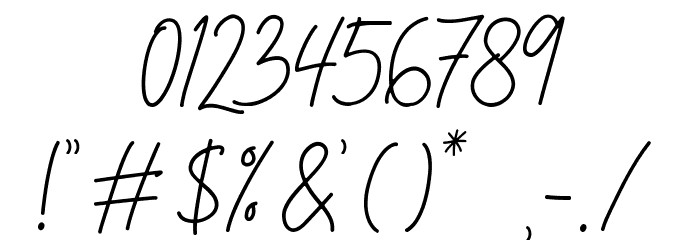 Nafeeda Font OTHER CHARS