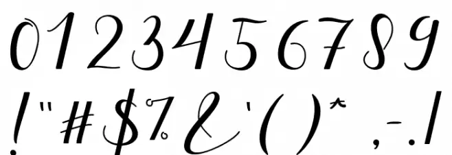 NafigatScript Font OTHER CHARS