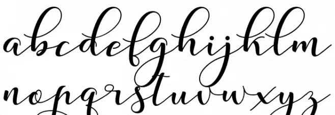 NafigatScript फ़ॉन्ट लोअरकेस