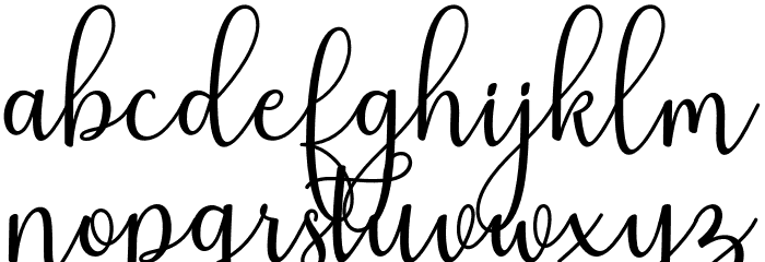 Nafila Font LOWERCASE