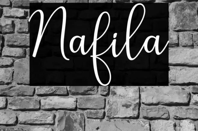 Nafila Font examples