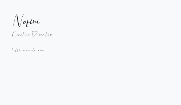 Nafiri Business Card