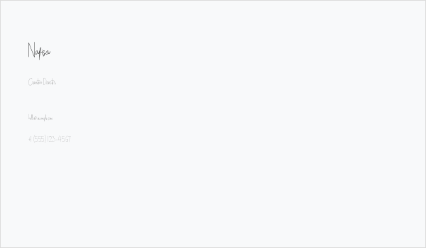 Nafisa Business Card