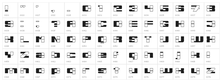 Nafta Regular Character Map
