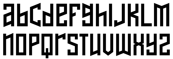 Naftalene-Regular フォント 小文字