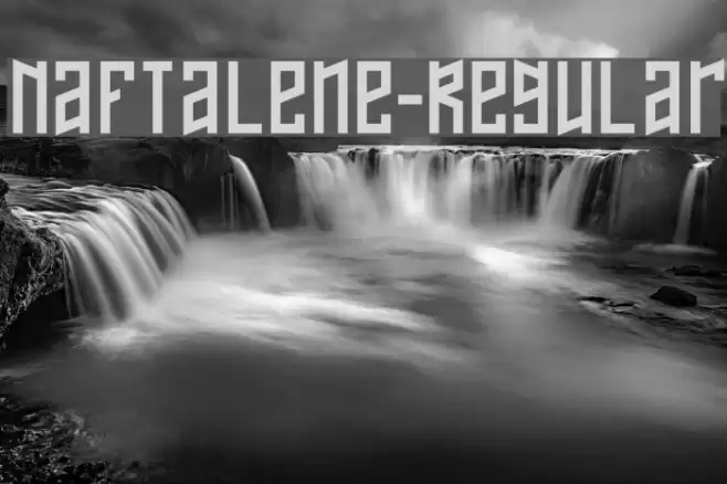 Naftalene-Regular Font examples