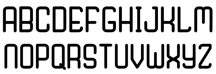 Nagaro Font LOWERCASE