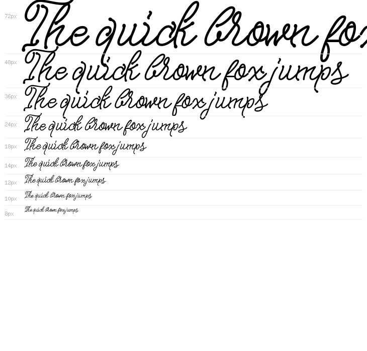 Nagata Script Waterfall