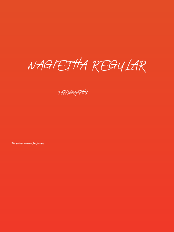 Nagietha Regular Poster