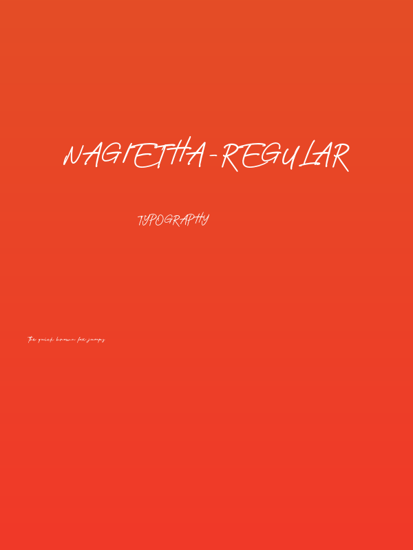 Nagietha-Regular Poster