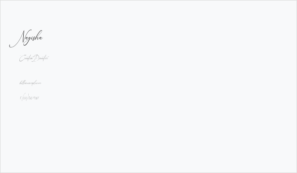 Nagisha Business Card