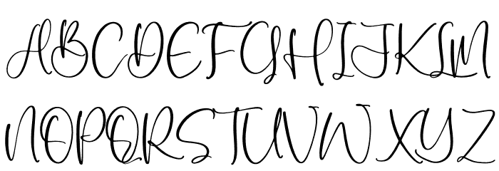Nagitha Sweety Font UPPERCASE