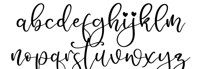 Nagitha Sweety Font LOWERCASE