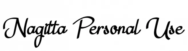 Nagitta Personal Use  免费字体下载