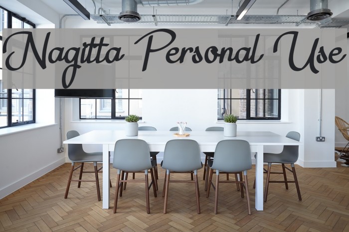 Nagitta Personal Use Шрифта examples
