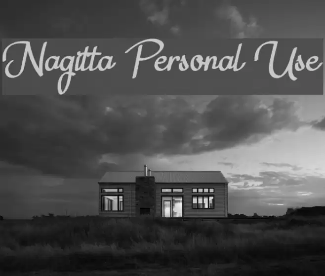 Nagitta Personal Use Font examples
