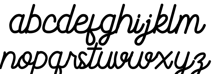 Nagoya Font LOWERCASE