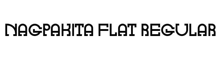 Nagpakita Flat Regular  Скачать бесплатные шрифты