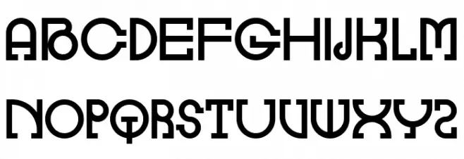 Nagpakita Flat Regular Font Litere mari