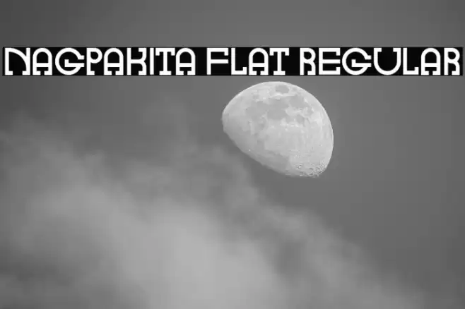 Nagpakita Flat Regular Font examples