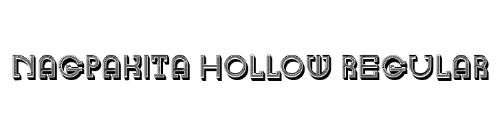 Nagpakita Hollow Regular  font caratteri gratis
