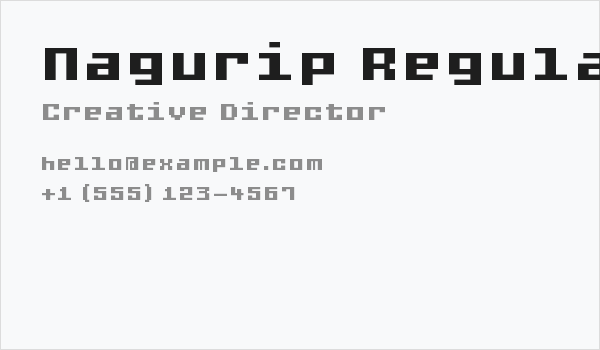 Nagurip Regular Business Card