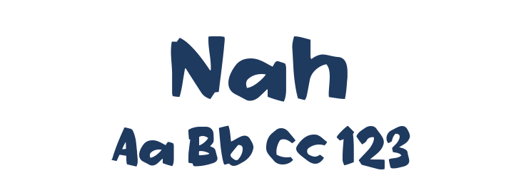 Nah Font Preview