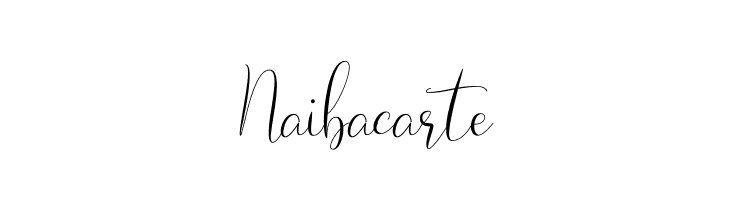 Naibacarte  フリーフォントのダウンロード