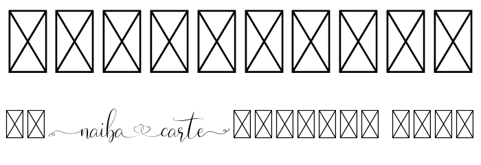 Naibacarte Font OTHER CHARS