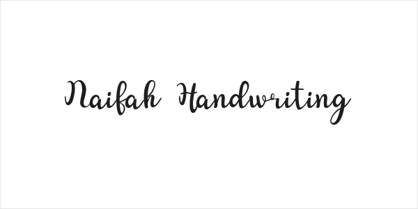 Naifah Handwriting Logo